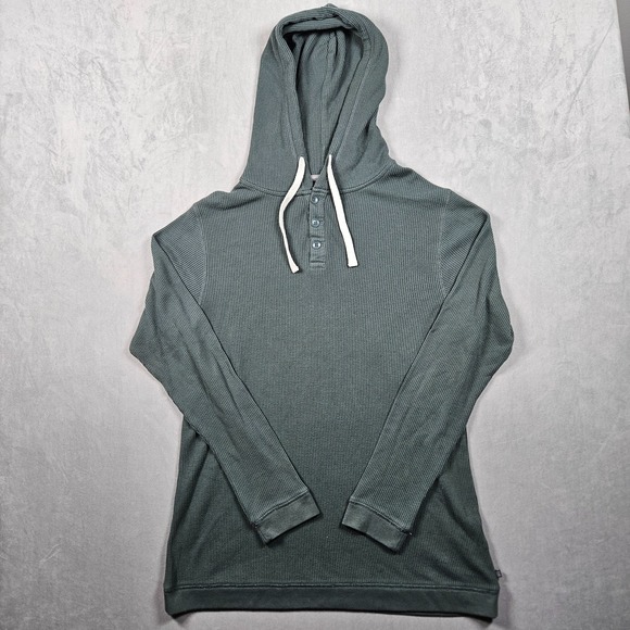 Free Fly Apparel Other - Free Fly Bamboo Lightweight Hoodie Mens Medium Green Waffle Kit Henley Fishing